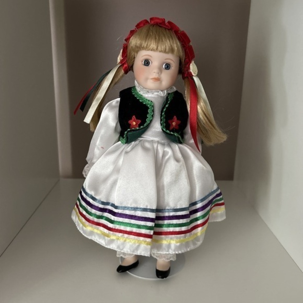 Royalton Collection WANDA From Poland 10" Fine Bisque Porcelain‎ Doll Used